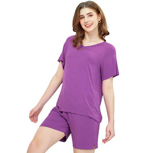 Ensemble T-shirt et short en coton surdimensionné à imprimé personnalisé, tenue élégante pour femmes en 2 pièces assorties pour un usage quotidien, ensembles d'été - Product Image 3