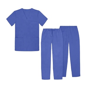 Uniformes médicos de Hospital con cuello en V para mujer, conjuntos de uniforme de enfermería, Tops de manga corta, pantalones, gran oferta - Product Image 4