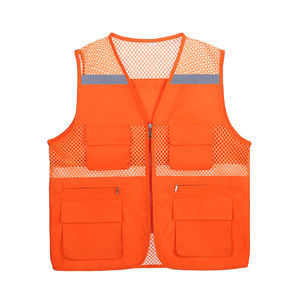 Chaleco de Seguridad Fluorescente de Alta Visibilidad, Transpirable y Antiestático, Ropa de Trabajo Reflectante para Trabajadores Unisex de Tráfico Vial y Construcción - Product Image 4