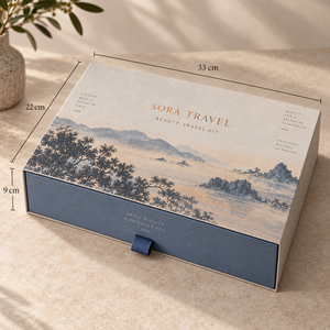 Custom SORA Beauty Travel Kit Sliding <b>Drawer</b> Packaging Box - Product Image 5
