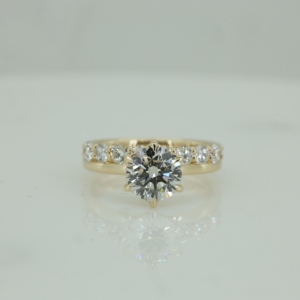 S925 Round Cut Moissanite <b>Sterling</b> <b>Silver</b> Vintage Wedding Bridal 3.00 Ct Band <b>Set</b> <b>Ring</b> Gold Plated - Product Image 1