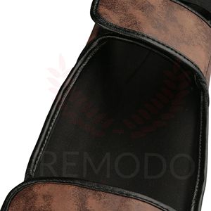Eco-Friendly Non-Slip <b>Shin</b> <b>Guard</b> Hook Loop Closure Leather OEM Custom Sublimated Design <b>MMA</b> Jiu-Jitsu Karate Equipment Men's - Product Image 5