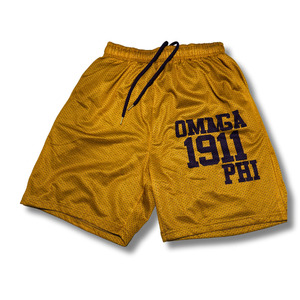 โอเมก้า โอลด์ โกลด์กางเกงขาสั้นลำลองสำหรับผู้ชาย ผ้าฝ้าย 100% คุณภาพสูง ผ้าแคนวาสใส่สบาย กันลม มีเชือกผูกปิด - Product Image 1