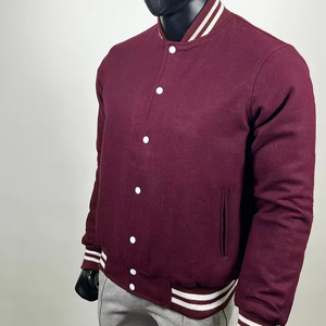 Veste universitaire de baseball personnalisée à prix abordable pour hommes, en laine, col montant, style Letterman, vente en gros pour l'hiver - Product Image 3