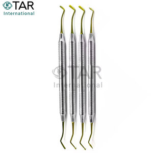 Juego de 4 Instrumentos Dentales de Titanio Dorado para Rellenos de Composite, Herramientas Restauradoras de Calidad Premium, Venta al Por Mayor de Fábrica - Product Image 5