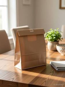 Brown Kraft Paper Shopping <b>Bag</b> with Custom Logo Biodegradable & Durable Eco-Friendly Thick <b>White</b> Twisted Handle Gift <b>Bag</b> - Product Image 3