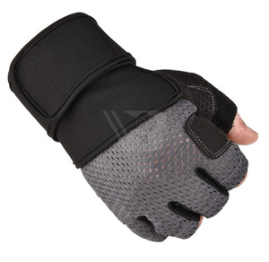 Sports <b>Half</b>-Finger Cycling Gloves Gel Pad Palm Synthetic Leather Non-<b>Slip</b> Waterproof Custom Brand Outdoor Unisex Gym Fitness - Product Image 3