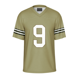Maillot de football de haute qualité en mesh respirant, personnalisable avec numéro, vêtements d'équipe, impression par sublimation, col en V, manches courtes, maillots de sport - Product Image 1