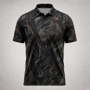 เสื้อโปโลลายพรางผู้ชาย แขนสั้น สำหรับตกปลา ล่าสัตว์ กิจกรรมกลางแจ้ง เสื้อกีฬา แห้งเร็ว ระบายอากาศ ป้องกันรังสียูวี รุ่นโปร - Product Image 3
