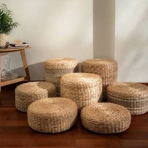 Vietnam Water Hyacinth Handwoven Natural Fiber Breathable Eco-Friendly Buttocks Support <b>Chair</b> Seat <b>Cushion</b> for <b>Dining</b> Room Cafe - Product Image 1