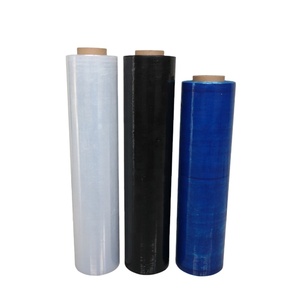 Clear Black LLDPE High quality Stretch Film <b>Wrap</b> Vietnam Factory <b>pallet</b> film roll Film HANPAK manufacturer with OEM services - Product Image 1