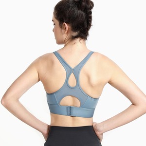 High Quality Gym Workout Adjustable <b>Strap</b> Sports <b>Bra</b> For Women Designer Custom Nylon Spandex Fitness Yoga Sports <b>Bra</b> - Product Image 4