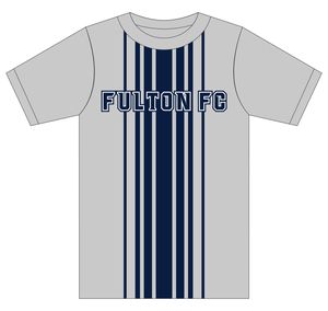 Uniforme de Fútbol, Gris Marino a Rayas, Manga Corta, Transpirable, Poliéster, Unisex para Adultos, Todas las Temporadas, Corte Regular, Calidad Premium - Product Image 2