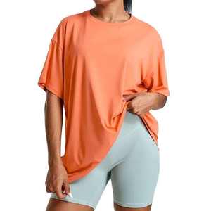 T-shirt court surdimensionné pour femme |   Coton de soie premium 200g |   Crop top décontracté à coupe ample - Product Image 1