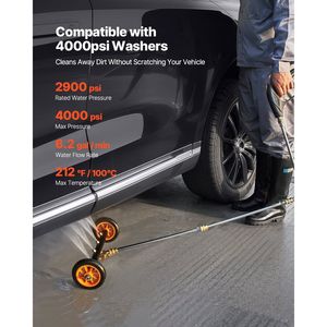 Idropulitrice ad Alta Pressione da 16 Pollici con Pulitore per Superfici in Acciaio Inox e Pulitore per Sottoscocca, 4000 PSI Max e Regolazione dell'Angolo - Product Image 3