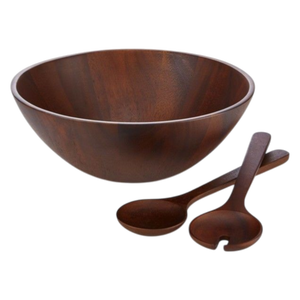 Juego de 3 cuencos de madera de mango de nuevo diseño para decoración del hogar, para decoración de interiores, para organizar la cocina, para la mesa de comedor. - Product Image 2