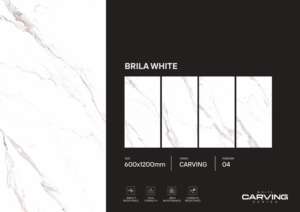 Azulejos de porcelana de diseño tallado, tamaño 600x1200, azulejos de pared y suelo de gran tamaño premium para proyectos de diseño de interiores modernos. - Product Image 4