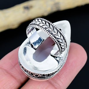 Bague Cheval Sauvage Faite à la Main : Argent Sterling 925, Pierre Précieuse Poire, Bijoux Vintage - Product Image 2