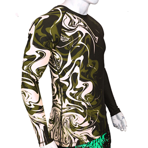 T-shirt de combat personnalisé pour homme à manches courtes, sublimation BJJ MMA, séchage rapide, respirant, compression, sous-vêtement de sport - Product Image 3