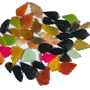 แกะสลักใบนิลธรรมชาติหลายสีสำหรับทำเครื่องประดับอัญมณีหลากขนาด - Product Image 1