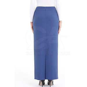 Jupe décontractée pour tous les jours, élégante, coupe droite, grande taille pour femmes, jupe longue droite en tissu doux - Product Image 3