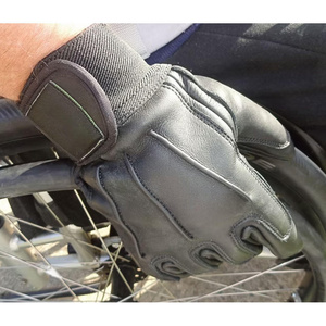 Guantes de Cuero de Vaca de Alta Calidad para Silla de Ruedas, Resistentes a la Abrasión, Protección de Manos para Actividades al Aire Libre - Product Image 4