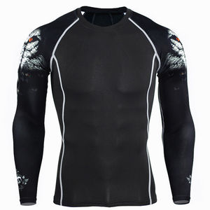 Camiseta de Compresión de Manga Larga con Logotipo Personalizado Unisex para Adultos, para MMA, BJJ, Lucha, Cross Training - Product Image 6