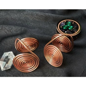 Modern Minimalist Copper Spiral Energy <b>Ornament</b> Solid Copper Energy Accessory for Daily Use Bracelet for Sale - Product Image 3