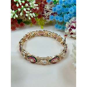 Indian Ethnic Fashion Bangle-Hena Moissanite Openable Jewellery - Product Image 3