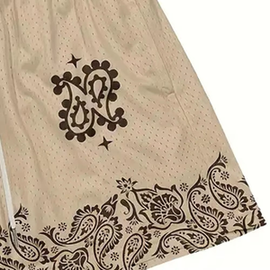 Nuevos Pantalones Cortos Deportivos de Malla de Poliéster para Hombre, Pantalones Cortos Casuales para Gimnasio y Entrenamiento, Proveedor OEM ODM, Pantalones Cortos para Hombre - Product Image 2