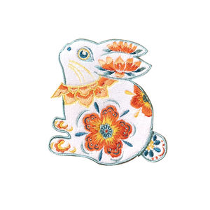 High Quality Custom 3D Embroidery Patches Colorful Cartoon <b>Animal</b> Design Iron On Sew On Badge for Clothing Hats Bags Streetwear - Product Image 3
