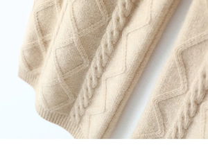 Autumn and Winter Casual Breathable Turtle-neck Solid Color Sweater and Loose Pant <b>Knit</b> Two-piece <b>Set</b> for Women - Product Image 5