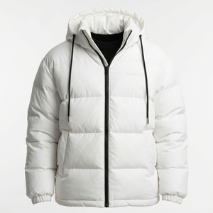 Wholesale Custom Logo <b>Men's</b> <b>Hooded</b> Quilted <b>Puffer</b> <b>Jacket</b> Bubble Winter Coat Casual Outerwear - Product Image 3