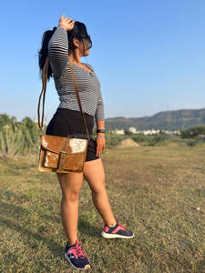 Haute qualité élégant nouveau Western Vintage dame sacs à bandoulière véritable peau de vache fourrure cuir Nylon doublure quotidien décontracté bandoulière conception - Product Image 2