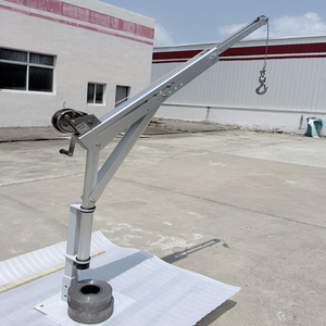 소형 보트용 경량 알루미늄 수동/전기 제어 해양 크레인 100/200/300/400kg 용량 기어 코어 부품 - Product Image 2