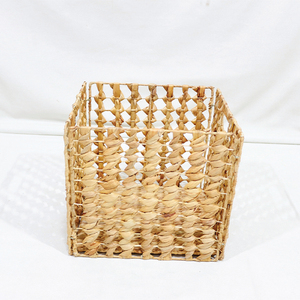 <b>Square</b> Natural Rattan Storage <b>Basket</b> Rustic Weave Multi-Purpose Organizer Eco-Friendly Design - Product Image 3