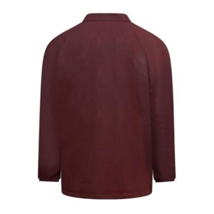 เสื้อโค้ชสีแดงเลือดหมูปักโลโก้ตามสั่ง ขายส่ง กันน้ำ แบรนด์ Morehouse College ติดกระดุมแบบ Snap น้ำหนักเบา บุขนเฟลซ สไตล์สตรีทแวร์ - Product Image 2