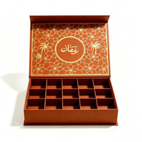 Boîtes cadeaux personnalisées de luxe tendance, imperméables, avec doublure en éponge, pour dattes, chocolats, avec logo personnalisé