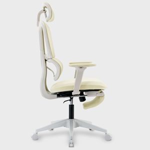 Sedia da Ufficio Ergonomica in Rete con Ruote Silenziose a 360 Gradi, Braccioli Regolabili, Poggiapiedi, Supporto Lombare e Poggiatesta Confortevole - Product Image 1