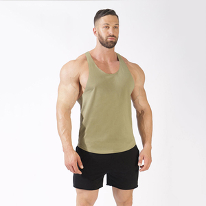 Camiseta sin mangas para hombre, estilo racerback, color sólido, estilo casual de punto, verde oliva, camiseta sin mangas blanca para hombre con estampado Beach Club - Product Image 5