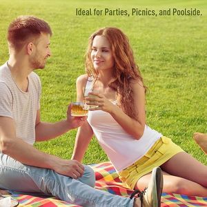 Verre à whisky transparent en LSR de qualité supérieure, parfait pour les boissons en extérieur, verre à bourbon transparent, verres à cocktail pour cadeaux - Product Image 2