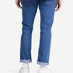 Pantalons en jean modernes, coupe slim, extensibles, confortables pour un usage quotidien, sorties décontractées et style streetwear, pantalons pour hommes - Product Image 2