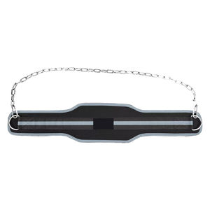 Fitness Dip Weightlifting <b>Belt</b> With Metal <b>Chain</b> Custom Branding For Dips Pullups Strength Workout Support Customizable Design - Product Image 2
