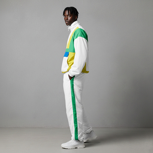 Top Quality Custom Printed logo color block 100% nylon Oversized Men's 2-Piece Set Streetwear Breathable <b>hip</b> hop man tracksuit - Product Image 6