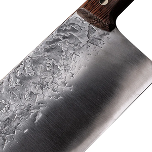 Couteau de boucher professionnel moderne LEGACY BLADES en acier Damas fait main, manche en bois, ambidextre, lame rasoir - Product Image 5