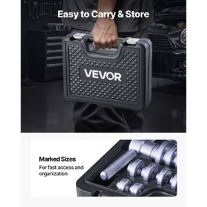 Kit Pressa Cuscinetti in Alluminio Rinforzato da 25 Pezzi con Guarnizioni, Boccole e Chiavi - Set di Utensili Professionali per Cuscinetti - Product Image 6