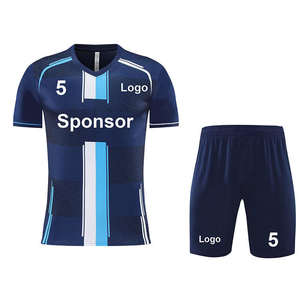 Uniforme de Fútbol Personalizado al por Mayor, Elegante y Económico, Conjunto Completo de Poliéster con Impresión de Nombre, Ropa Deportiva Digital - Product Image 3