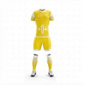 Conjunto de Uniforme de Fútbol para Adultos, Manga Corta para Hombre, con Logotipo Blanco, Cuello en V, 100% Poliéster, Corte Regular, Cierre de Tirantes - Product Image 2