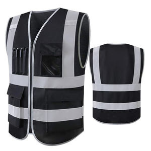 Gilet de sécurité NFPA 2112 jaune haute visibilité, classe 3 ANSI, à fermeture rapide, avec crochets et boucles, résistant aux arcs électriques - Product Image 2