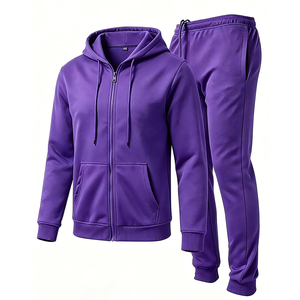 Conjunto de chándal personalizado con cremallera y pantalones para hombre - Product Image 1